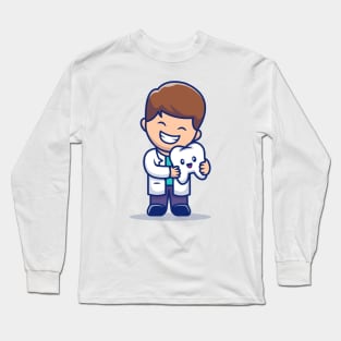 Cute Dentist With Tooth Long Sleeve T-Shirt